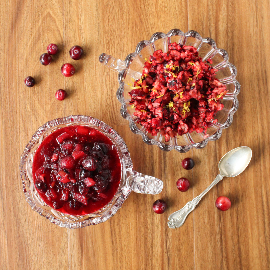 Raw Cranberry Orange Relish and Cranberry Sauce with Pear & Ginger Basics